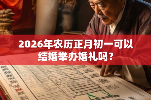 2026年农历正月初一可以结婚举办婚礼吗？