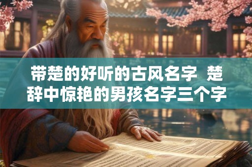 带楚的好听的古风名字  楚辞中惊艳的男孩名字三个字