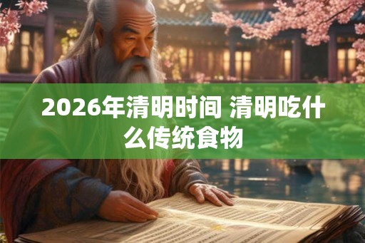 2026年清明时间 清明吃什么传统食物