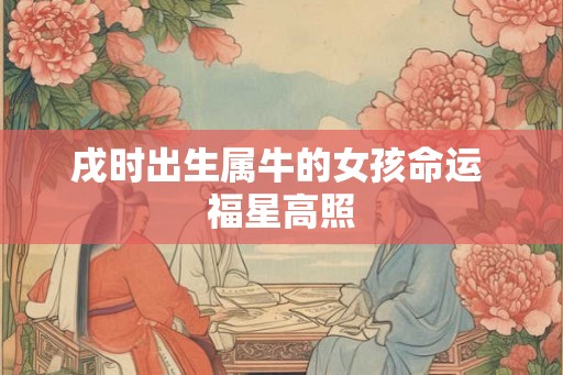 戌时出生属牛的女孩命运 福星高照