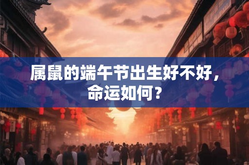 属鼠的端午节出生好不好，命运如何？