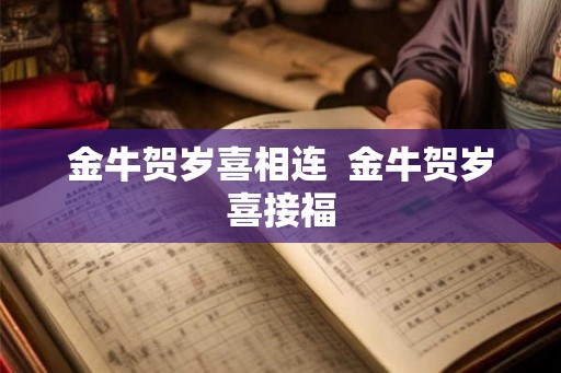 金牛贺岁喜相连  金牛贺岁喜接福