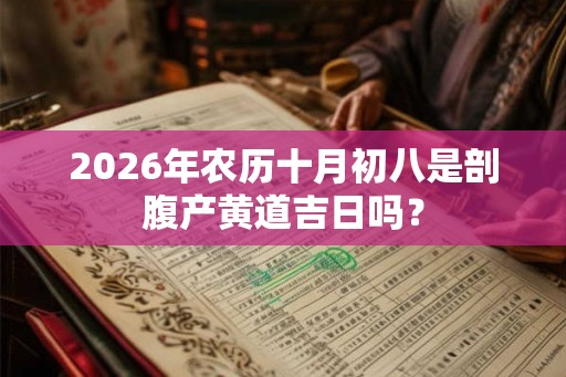 2026年农历十月初八是剖腹产黄道吉日吗？