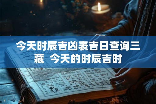 今天时辰吉凶表吉日查询三藏  今天的时辰吉时
