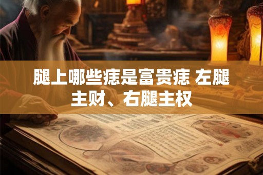 腿上哪些痣是富贵痣 左腿主财、右腿主权 腿上哪些痣是富贵痣 左腿主财、右腿主权