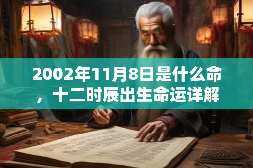 2002年11月8日是什么命,十二时辰出生命运详解 2002年11月8日是什么命,十二时辰出生命运详解