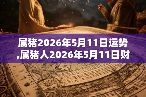 属猪2026年5月11日运势,属猪人2026年5月11日财运,生肖猪2026年5月11日运势
