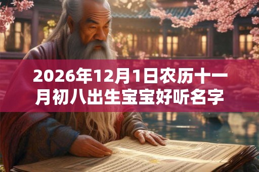 2026年12月1日农历十一月初八出生宝宝好听名字