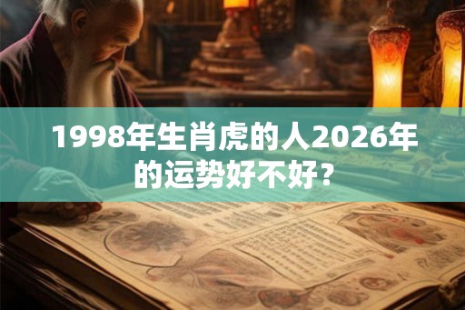 1998年生肖虎的人2026年的运势好不好？