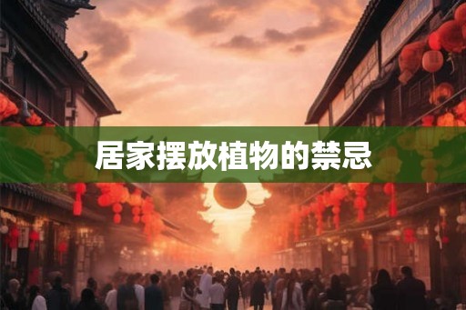 居家摆放植物的禁忌
