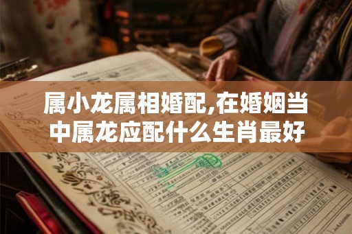 属小龙属相婚配,在婚姻当中属龙应配什么生肖最好