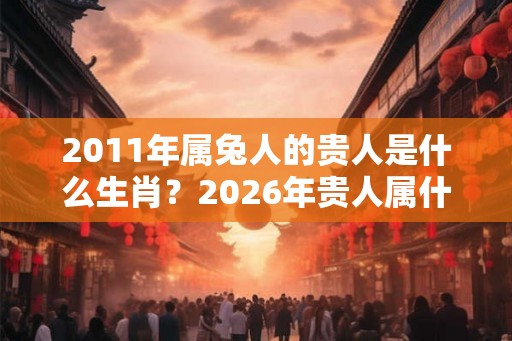 2011年属兔人的贵人是什么生肖？2026年贵人属什么？