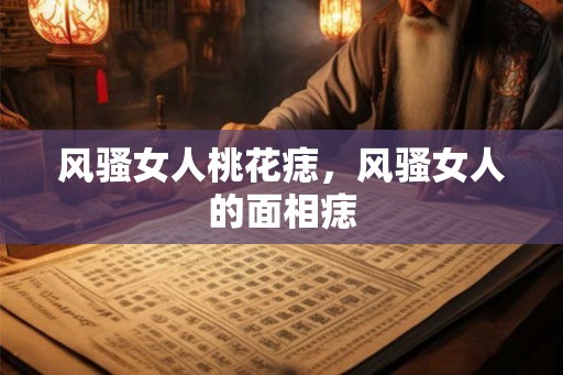 风骚女人桃花痣，风骚女人的面相痣