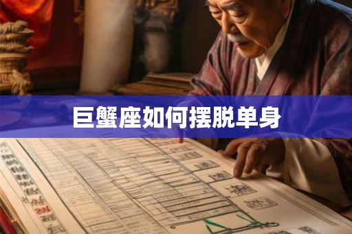 巨蟹座如何摆脱单身