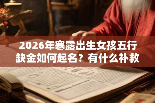 2026年寒露出生女孩五行缺金如何起名？有什么补救方法？