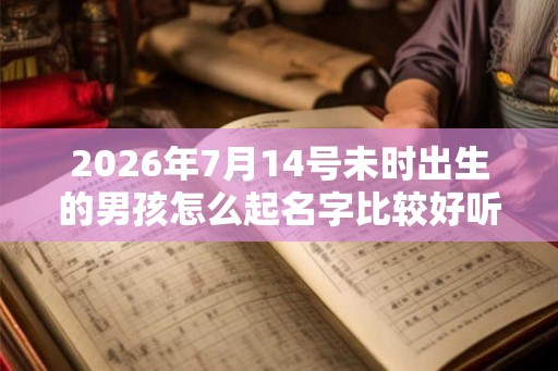 2026年7月14号未时出生的男孩怎么起名字比较好听