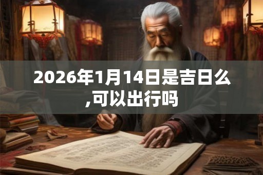 2026年1月14日是吉日么,可以出行吗