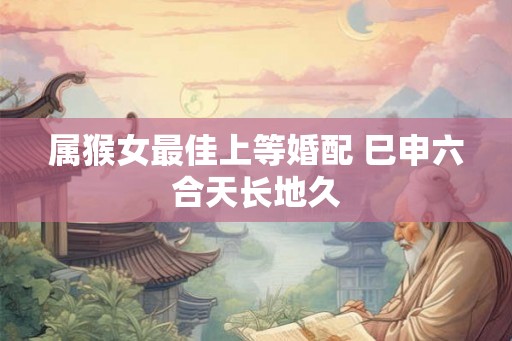 属猴女最佳上等婚配 巳申六合天长地久
