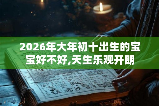 2026年大年初十出生的宝宝好不好,天生乐观开朗