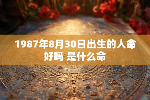 1987年8月30日出生的人命好吗 是什么命 1987年8月30日出生的人命好吗 是什么命