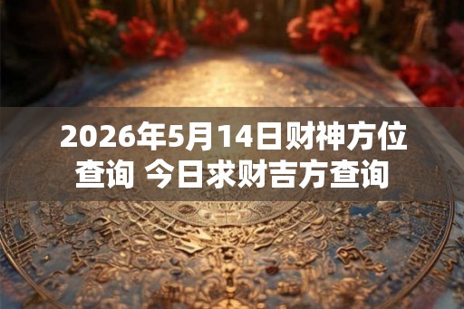 2026年5月14日财神方位查询 今日求财吉方查询 2026年5月14日财神方位查询 今日求财吉方查询
