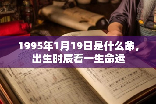 1995年1月19日是什么命，出生时辰看一生命运