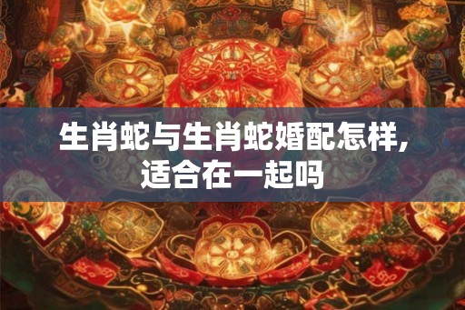 生肖蛇与生肖蛇婚配怎样,适合在一起吗