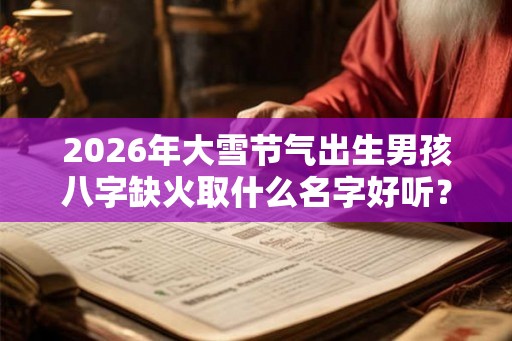 2026年大雪节气出生男孩八字缺火取什么名字好听？