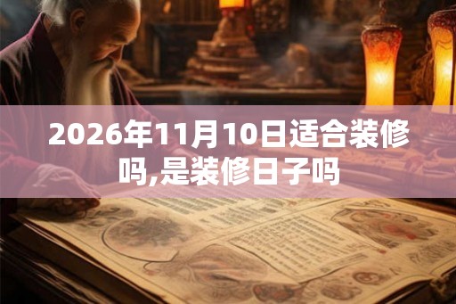 2026年11月10日适合装修吗,是装修日子吗