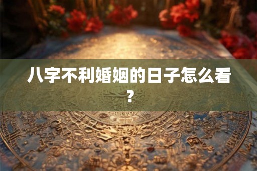 八字不利婚姻的日子怎么看？