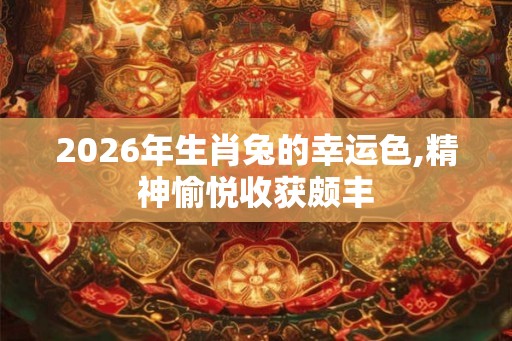 2026年生肖兔的幸运色,精神愉悦收获颇丰 2026年生肖兔的幸运色,精神愉悦收获颇丰