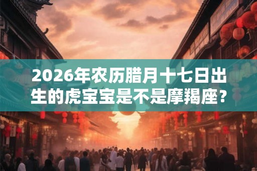 2026年农历腊月十七日出生的虎宝宝是不是摩羯座？