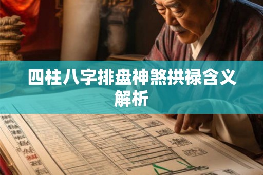 四柱八字排盘神煞拱禄含义解析