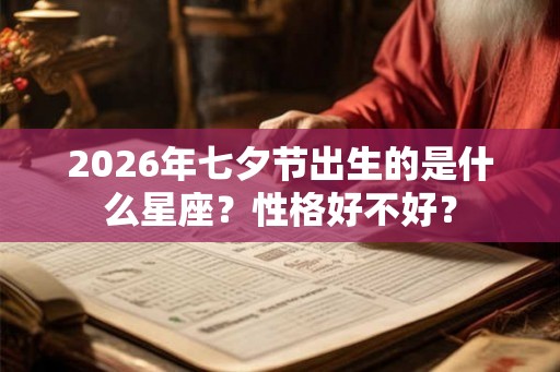 2026年七夕节出生的是什么星座？性格好不好？