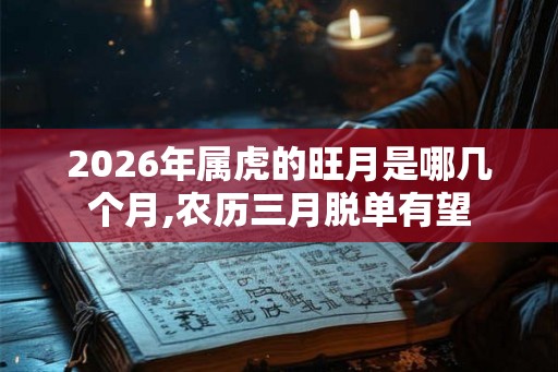 2026年属虎的旺月是哪几个月,农历三月脱单有望