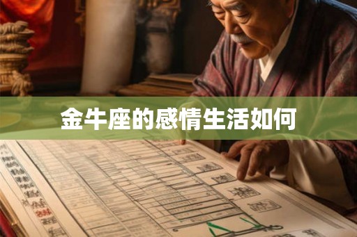 金牛座的感情生活如何