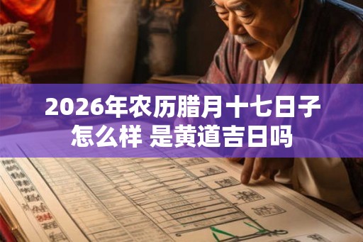 2026年农历腊月十七日子怎么样 是黄道吉日吗