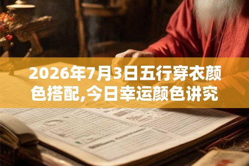 2026年7月3日五行穿衣颜色搭配,今日幸运颜色讲究