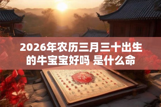 2026年农历三月三十出生的牛宝宝好吗 是什么命