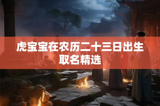 虎宝宝在农历二十三日出生取名精选