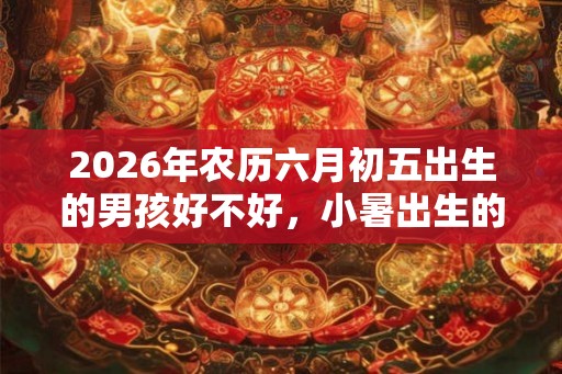 2026年农历六月初五出生的男孩好不好，小暑出生的男孩好吗？