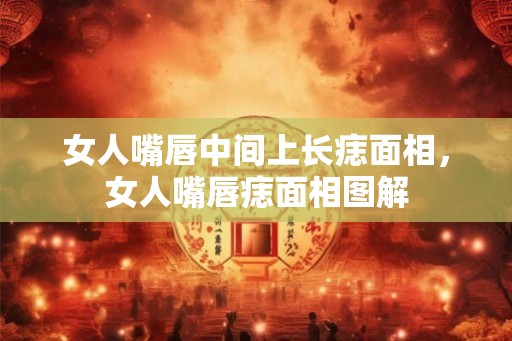 女人嘴唇中间上长痣面相，女人嘴唇痣面相图解