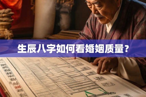 生辰八字如何看婚姻质量？