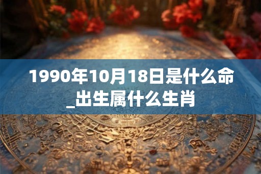 1990年10月18日是什么命_出生属什么生肖