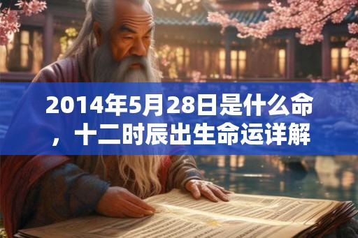 2014年5月28日是什么命，十二时辰出生命运详解