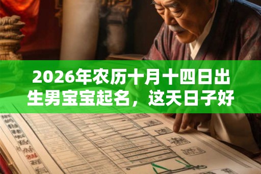 2026年农历十月十四日出生男宝宝起名，这天日子好吗？