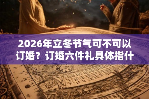 2026年立冬节气可不可以订婚？订婚六件礼具体指什么？
