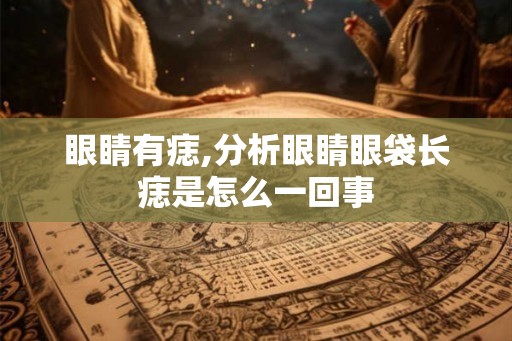 眼睛有痣,分析眼睛眼袋长痣是怎么一回事