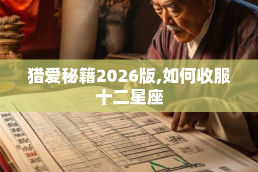猎爱秘籍2026版,如何收服十二星座