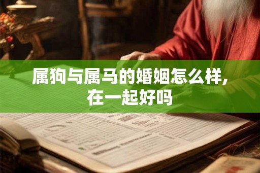 属狗与属马的婚姻怎么样,在一起好吗